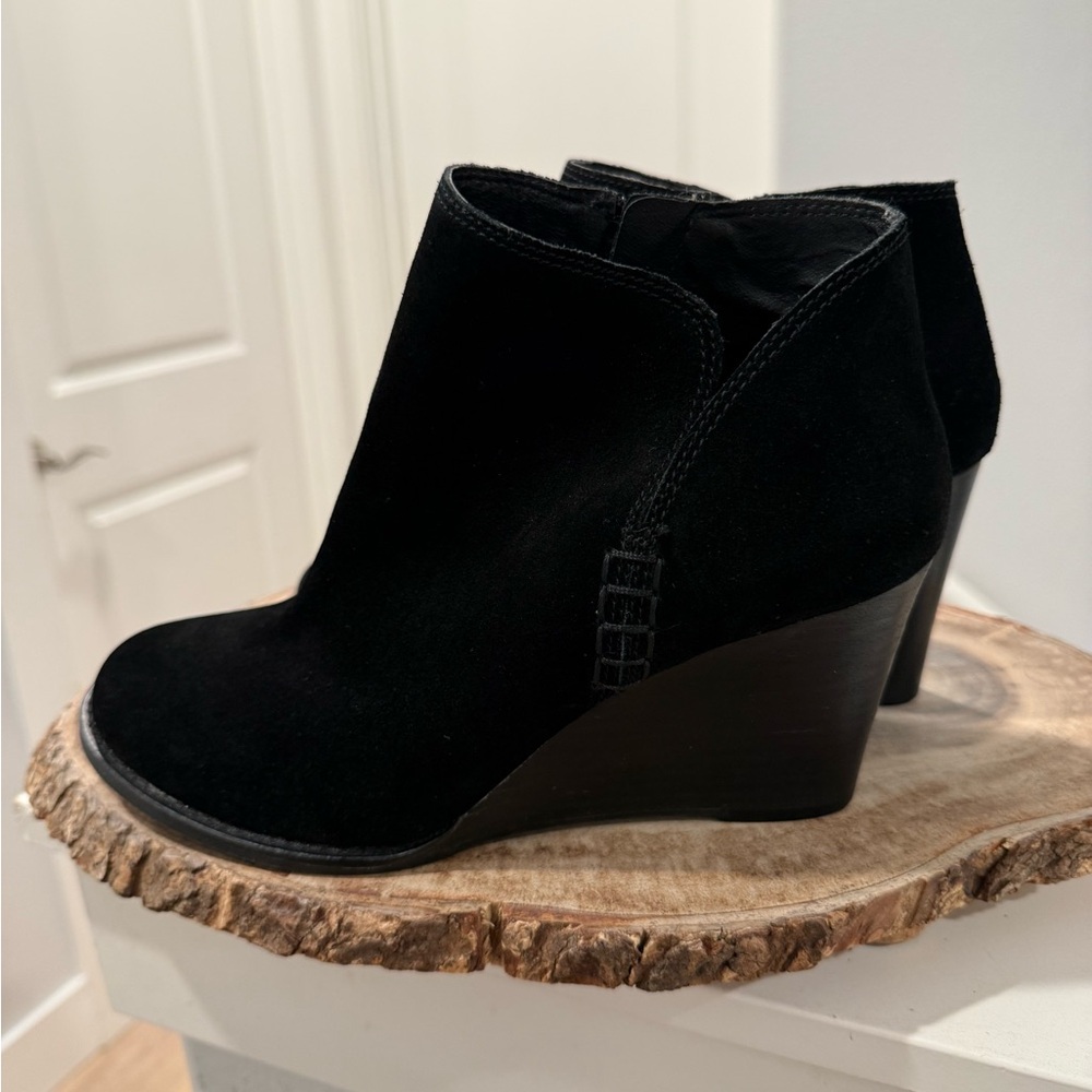 NOT FOR SALE- Lucky Brand Black Macawi Ankle Bootie Side Zip! Size 9